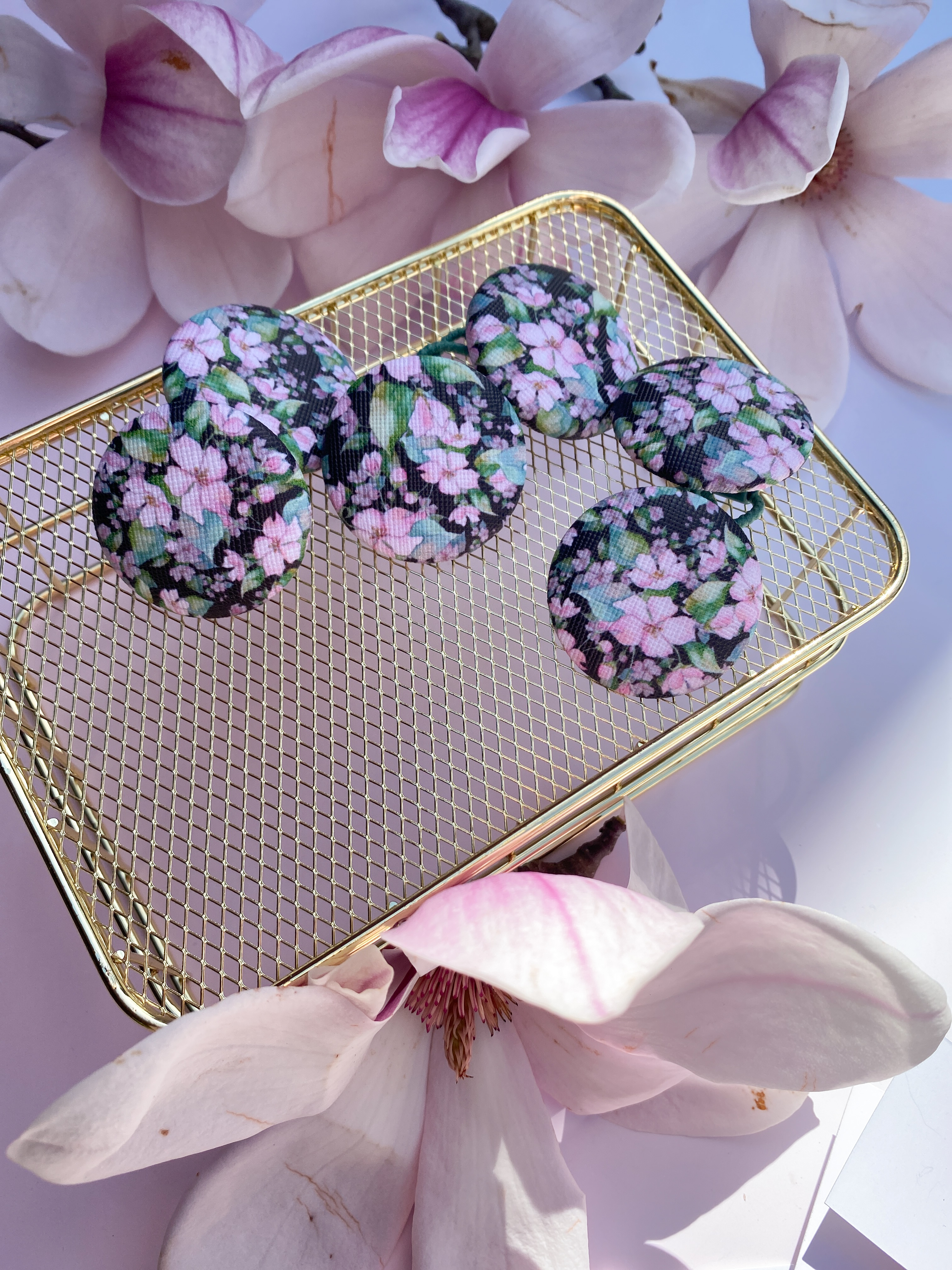 Ґудзики-резинки з цвітом🌸