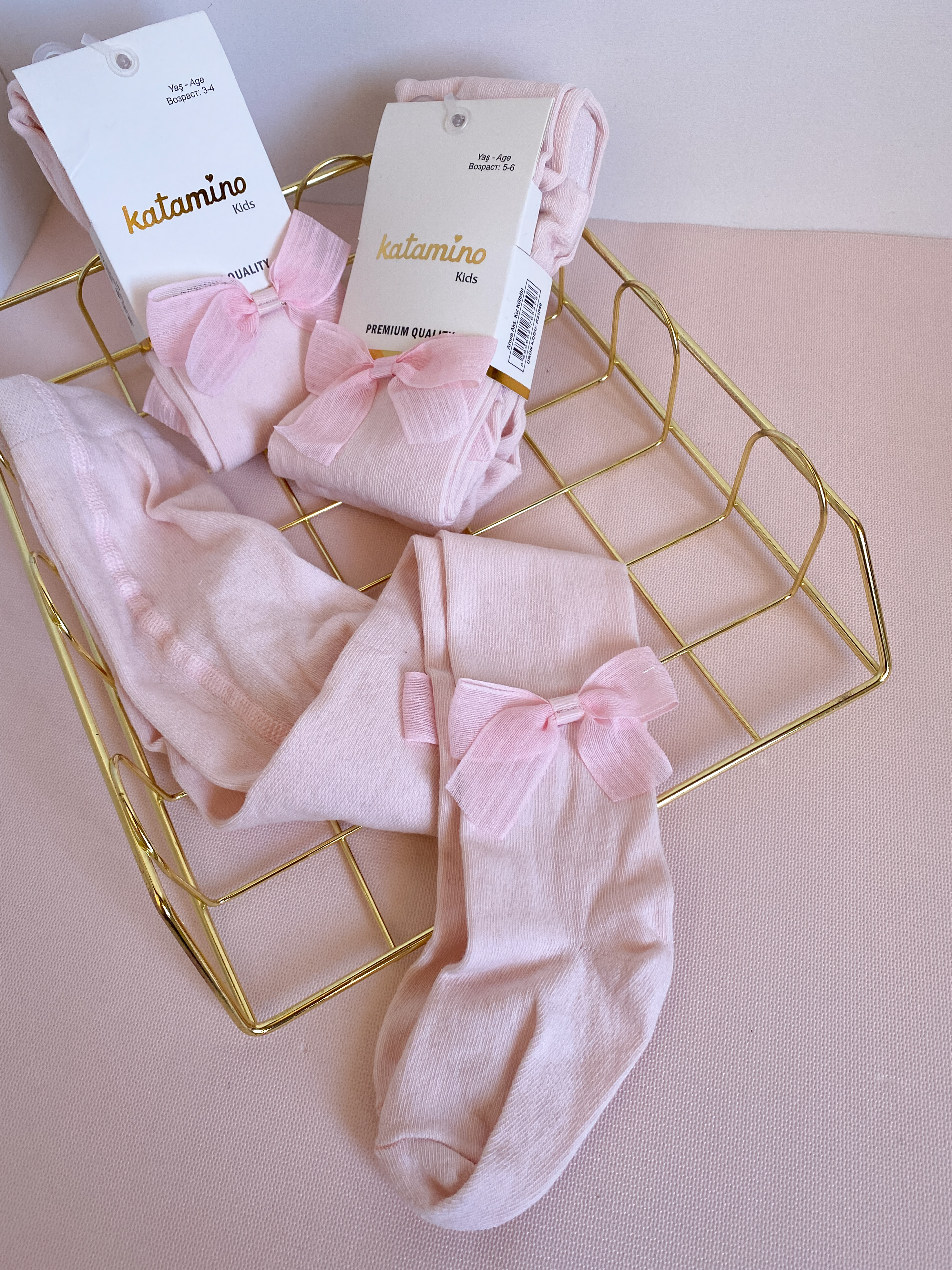 Колготки з бантиком рожеві🎀